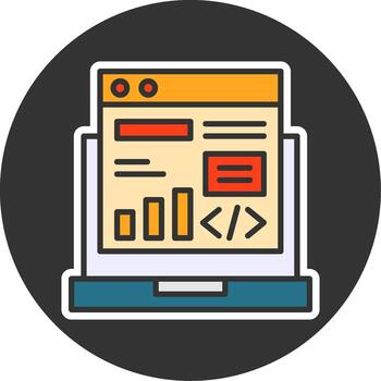 código despliegue lleno gris circulo icono vector