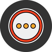 More Grey Circle Icon vector