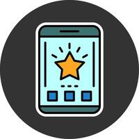 Success Mobile Interface Minimal filled Grey Circle Icon vector
