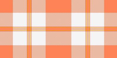 Vibrant coral and white plaid pattern. Perfect for textile design, website backgrounds, or crafting projects. This cheerful, seamless texture evokes feelings of warmth and summer. vector