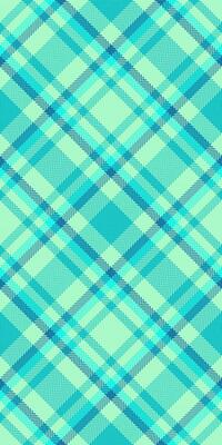 Celebrate tartan background check, fold plaid pattern seamless. Craft fabric textile texture in teal and green colors.