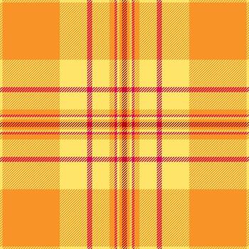 vibrante tartán modelo con intersectando rayas y cheques en amarillo, naranja, y rojo matices versátil textil diseño para antecedentes, artesanía, y Moda proyectos vector