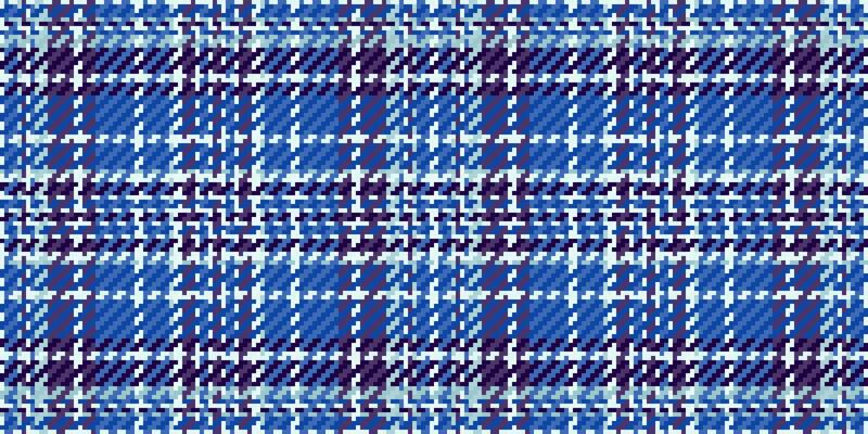 Cool blue and purple pixelated plaid textile pattern. Perfect for fashion, website backgrounds, or print projects needing a modern, textured feel.