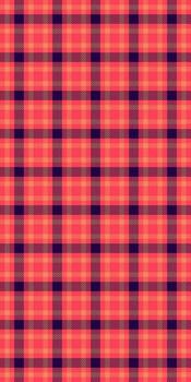 Valentines day tartan check plaid, effect pattern texture. Quality seamless background textile fabric in red and dark colors. vector