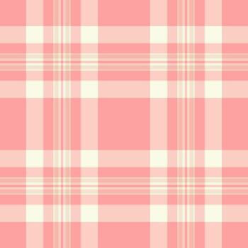 Checking background check plaid, repetition tartan pattern seamless. Argyle textile texture fabric in light and red colors. vector