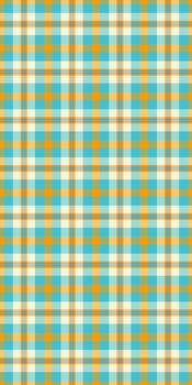 vibrante verde azulado, naranja, y crema tartán modelo. Perfecto para textil diseño, sitio web antecedentes, o elaboración proyectos esta alegre, geométrico textura evoca sentimientos de calor y optimismo. vector