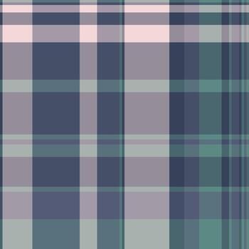 Modern check texture seamless, craft plaid background tartan. Display pattern textile fabric in blue and grey colors. vector