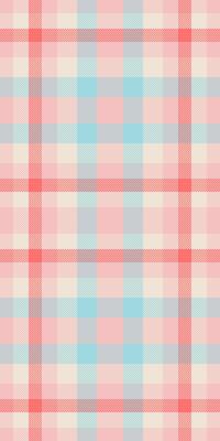 Cotton seamless plaid textile, womens fashion background fabric. Dogtooth pattern tartan check texture in light and red colors.