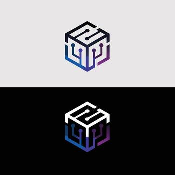 resumen tecnología cubo logo diseño para moderno tecnología empresa y digital negocio marca concepto vector