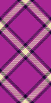 Printout texture pattern fabric, service check textile. Classical tartan background plaid seamless in magenta and dark colors. vector