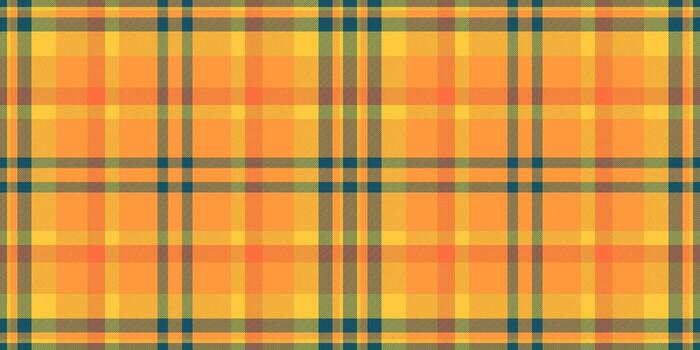 vibrante naranja y amarillo tartán modelo. Perfecto para textil diseño, otoñal temas, o agregando un toque de calor a tu proyectos vector
