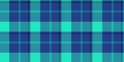 Vibrant teal and navy plaid pattern. Perfect for textile design, website backgrounds, or fashion projects. This seamless texture offers a bold, modern aesthetic with a classic plaid feel. vector