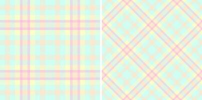 Pastel plaid patterns, delicate harmonious. Ideal for textiles, web design, or a springthemed background. Soft, subtle, and versatile. vector