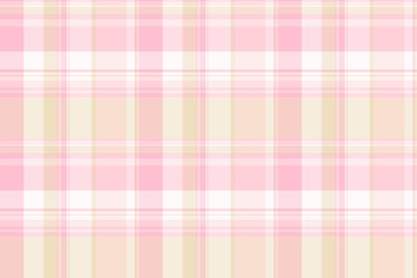 Soft pastel plaid pattern. Gentle pink, peach, and white hues create a calming, versatile background. Ideal for fabric design, baby showers, or spring themes.