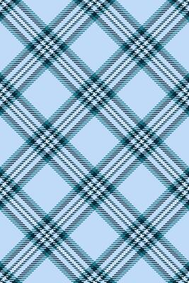 Elegant blue and teal diagonal plaid pattern. Perfect for textile design, wallpaper, or website backgrounds. This seamless texture evokes a sense of sophistication and calm.