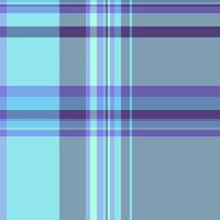 Cosy textile plaid background, cutout seamless tartan pattern. Shirt check texture fabric in blue and indigo colors. vector