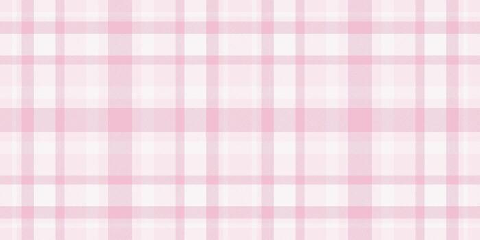 delicado rosado y blanco tartán modelo. Perfecto para antecedentes, textiles, o sitios web necesitando un suave, femenino tocar. sutil textura agrega visual interés. vector