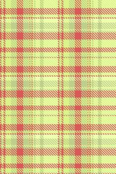 Yuletide texture plaid pattern, colourful background textile . Variety tartan fabric check seamless in lime and red colors. vector