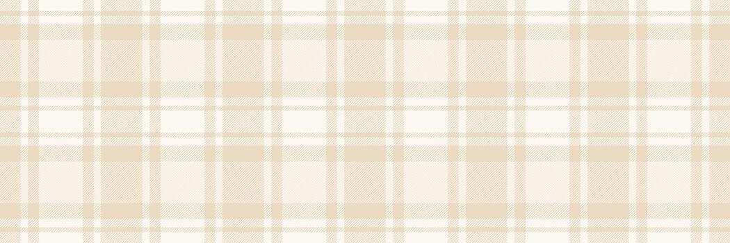 Deep pattern tartan, curved plaid textile fabric. Styling seamless check texture background in light and sea shell colors. vector