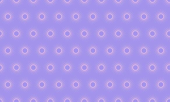 Elegant lavender purple background with a repeating pattern of delicate, light pink dotted circles. Perfect for feminine designs, websites, branding, and presentations. vector