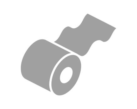 sencillo gris rodar de papel con un ondulado borde desplegándose, simbolizando nuevo principios, progreso, o continuo fluir. vector