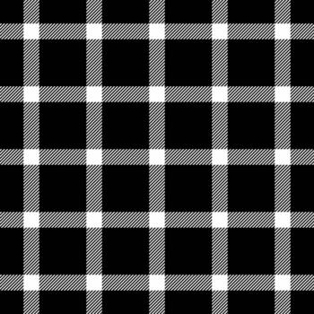 Damask check pattern plaid, rest fabric background. Multicolor seamless textile texture tartan in black and white colors. vector