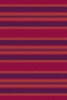 Row fabric lines , harmony textile seamless vertical. 40s texture pattern background stripe in pink and red colors. vector