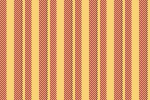 Nomposition stripe texture seamless, fall textile vertical. Dix lines fabric pattern background in amber and red colors. vector