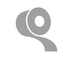 Simple yet striking graphic of a roll of tape, perfect for representing concepts of connection, packaging, repair, or even the flow of time. vector