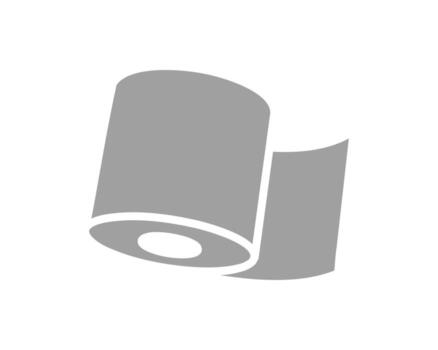 Abstract grey roll of paper icon. Perfect for representing concepts of new beginnings, unwrapping potential, or the process of continuous development. vector