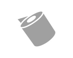 Simple, stylish icon of a rolledup object. Perfect for representing concepts of beginnings, potential, or new starts. vector