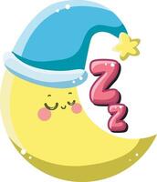 Good night text icon. Cute text sticker message illustration. Colorful positive quotes text. vector
