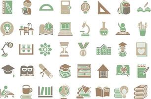 Variation of work equipment illustration icon. vector
