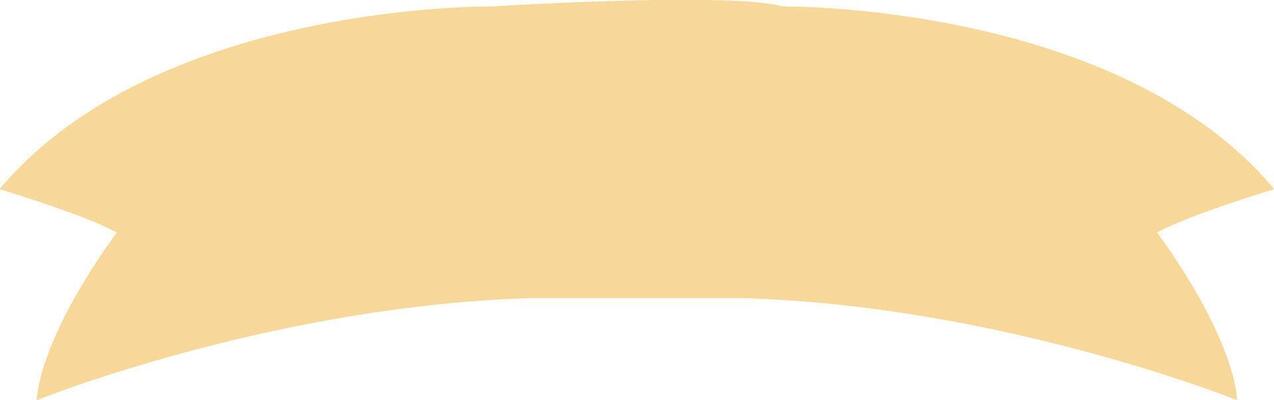 Yellow banners curving downward. Blank title ribbon art.