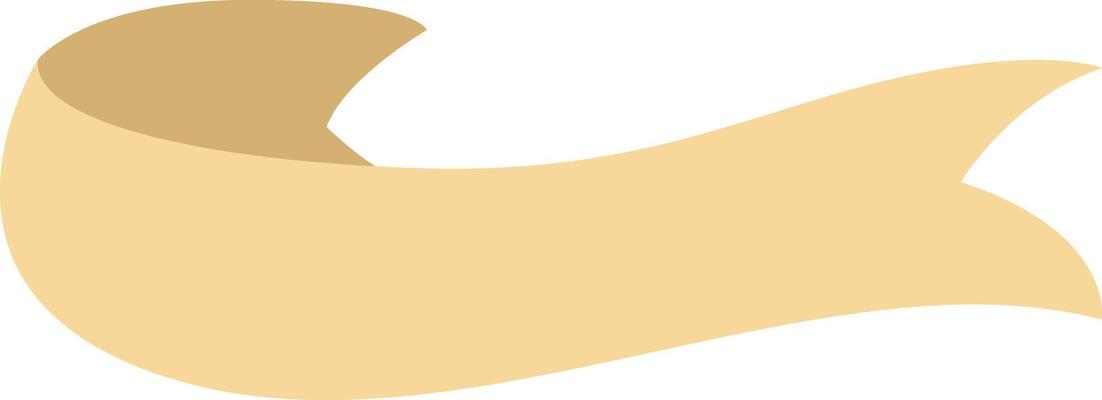 Yellow banners curving inward. Blank title ribbon art