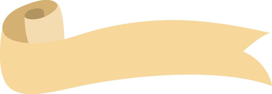Gold banners curving inward. Blank title ribbon art.