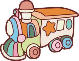 Train playground icon. Colorful of playground icon. vector