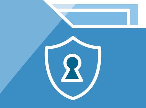 Data locked icon. General Data Protection Regulation icon set, secure privacy elements vector