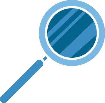 Magnifying glass icon. General Data Protection Regulation icon set, secure privacy elements vector