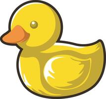 Cute duck icon. Game illustration elements art. vector