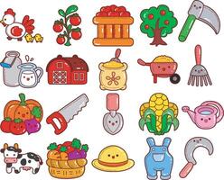 Tomato cherry and saw icon. Gardening tools illustrations. vector