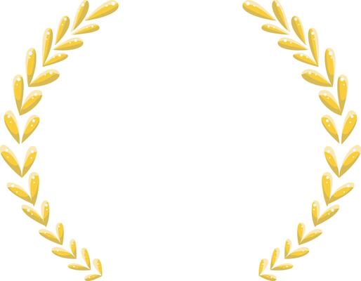 Gold circle frame vintage aesthetic for card invitation illustration with circular leaves