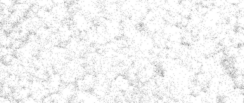 Grunge noise texture. Dirty grain background. Dotted halftone gradient overlay. Sand dust distressed wallpaper. Grungy grit pattern. Black white random dot texture for poster, banner, print. vector