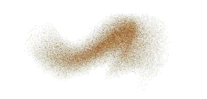 arena polvo polvo chapoteo. fluido arena motas y partículas ondulado textura. suelo grano dispersión elemento. arenoso explosión viento forma para cubrir, póster, bandera, folleto, folleto vector