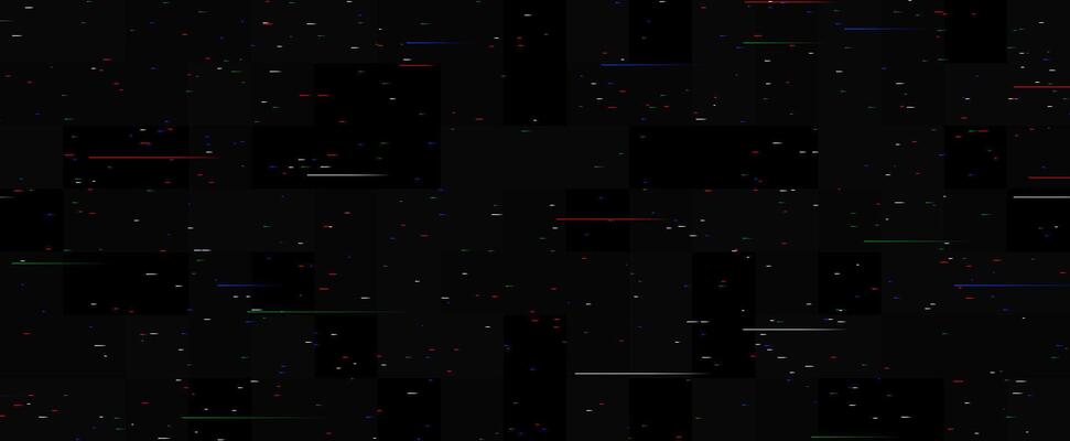 RGB Static noise texture. Lost or bad TV signal concept. Random rippled tape background. Glitch vhs pixel noise wallpaper. Image distortion distressed backdrop effect. Black crt tv screen