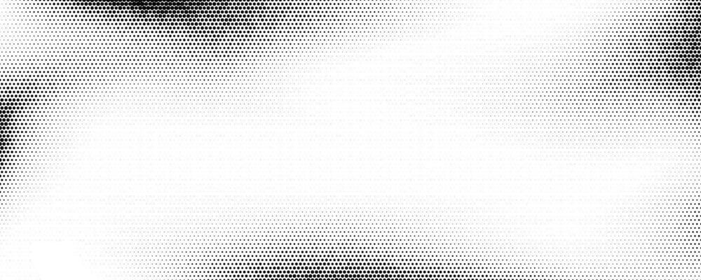 Faded halftone gradient texture. Grunge halftone grit background. White and black sand noise wallpaper. Retro pixelated backdrop. Anime or manga style comic overlay. Graphic design template.