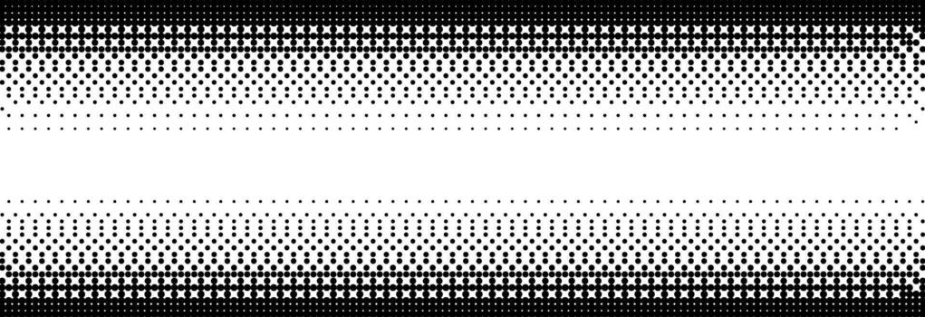 pixelado mapa de bits degradado textura. negro y blanco vacilar modelo antecedentes. 8 poco juego pantalla fondo de pantalla. retro falla píxel Arte ilustración. resumen amplio difuminado horizontal frontera vector