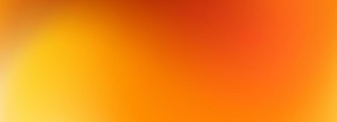 Warm orange yellow brown gradient background. Autumn color blurred wallpaper. Fall smooth gradation backdrop for banner, poster, leaflet, brochure, booklet. Abstract fiery template overlay
