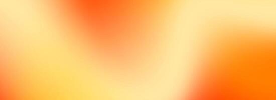 Warm orange yellow gradient background. Autumn colored blurred wallpaper poster. Fall smooth gradation backdrop for banner, leaflet, brochure or booklet. Abstract template overlay vector