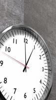 Classic Clock on Concrete Wall Pointing 1 O'clock video